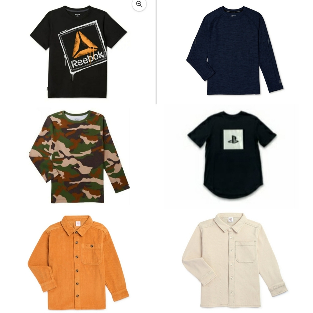 Boys 6/7 New Shirts & Button Jackets